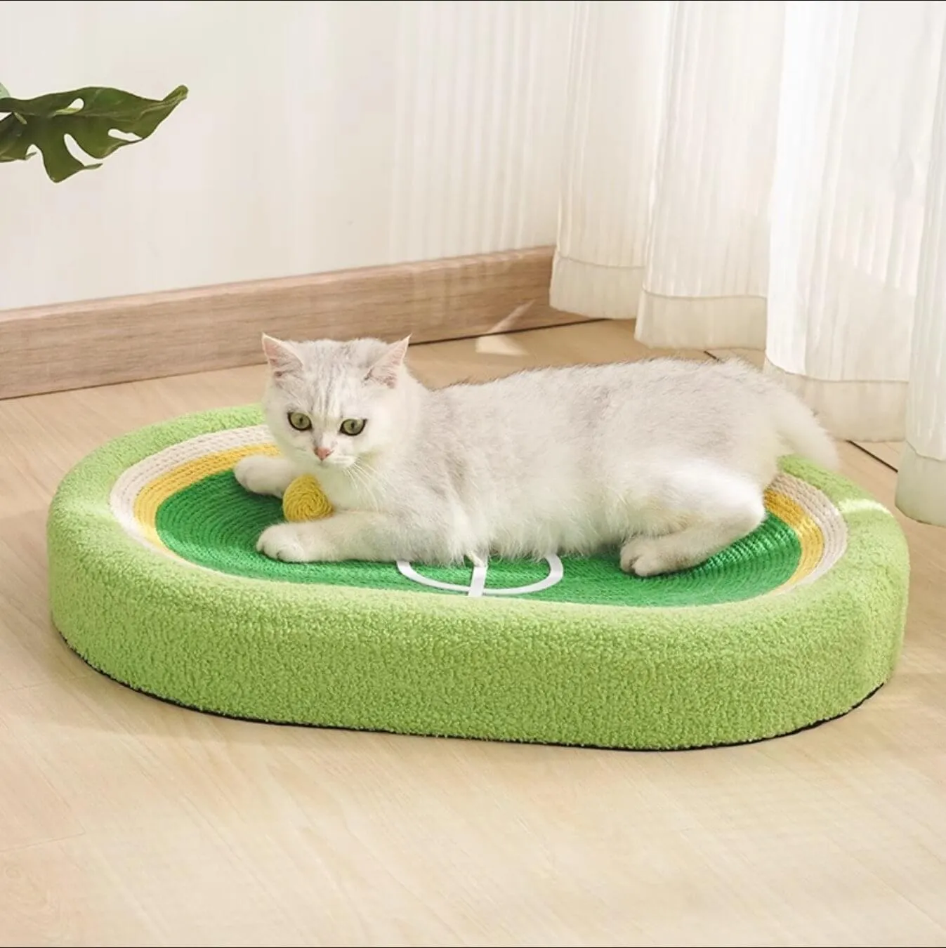 Cat Scratcher Scratching Board Sisal Cat Playfield with Ball