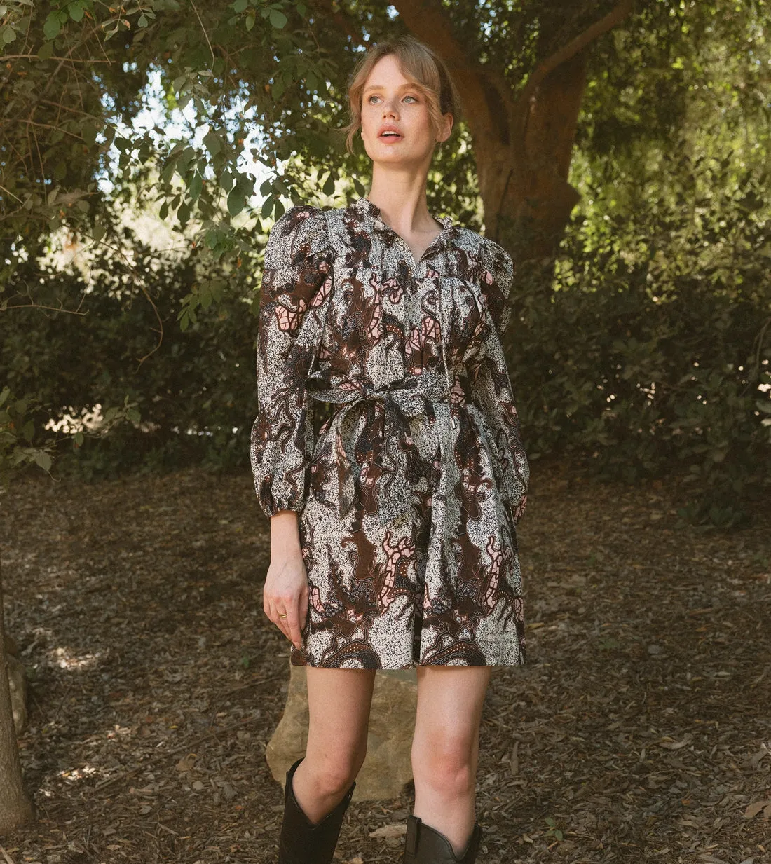 Cleobella Ivana Mini Dress in Castello Print