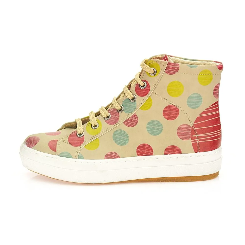 Colored Dots Sneaker Boots CW2014