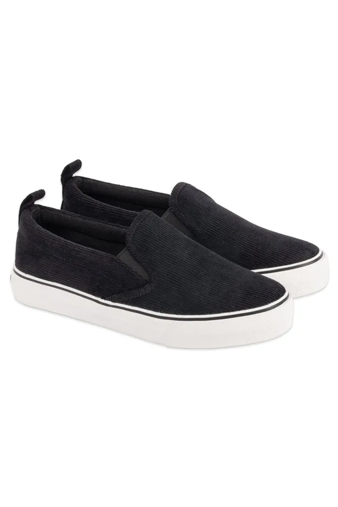 Corduroy Slip-On Sneaker _ 148623 _ Black