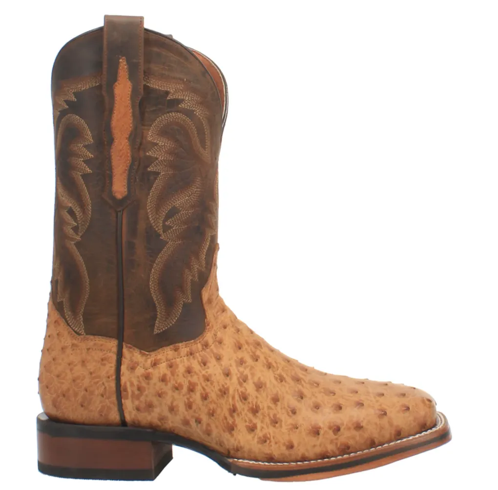 Dan Post Kershaw Men's Ostrich Exotic Western Boots Style DP4951