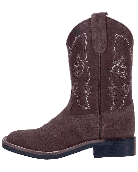 Dan Post Kids Brown Suede Boot