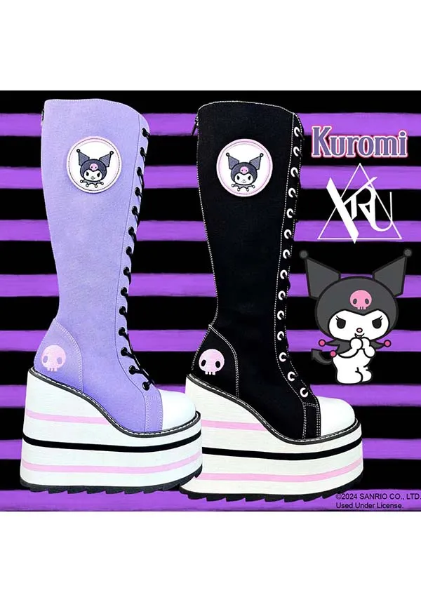 Detention Kuromi [Black/Pink] | PLATFORM BOOTS [IN STOCK]