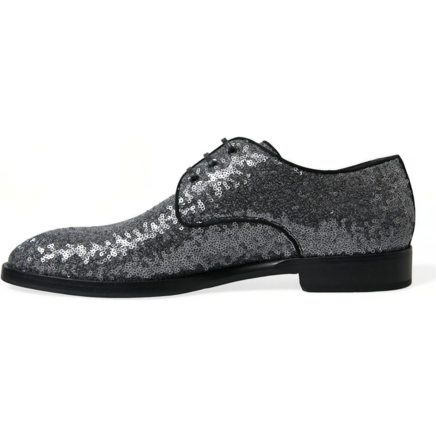 Dolce & Gabbana Exquisite Sequined Derby Dress Shoes