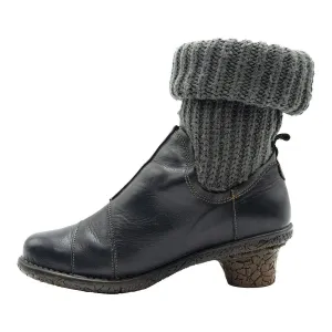 El Naturalista Tesela Ankle Boots Leather Black Colour For Women