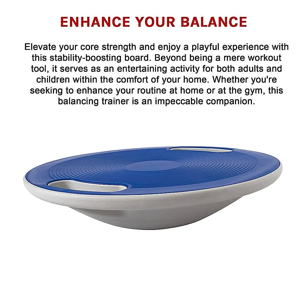 Ergonomic Wobble Board Balance Trainer with Handles