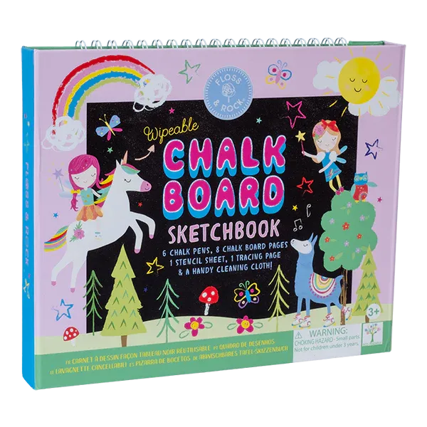 Floss & Rock Chalk Board Sketchbook - Rainbow Fairy