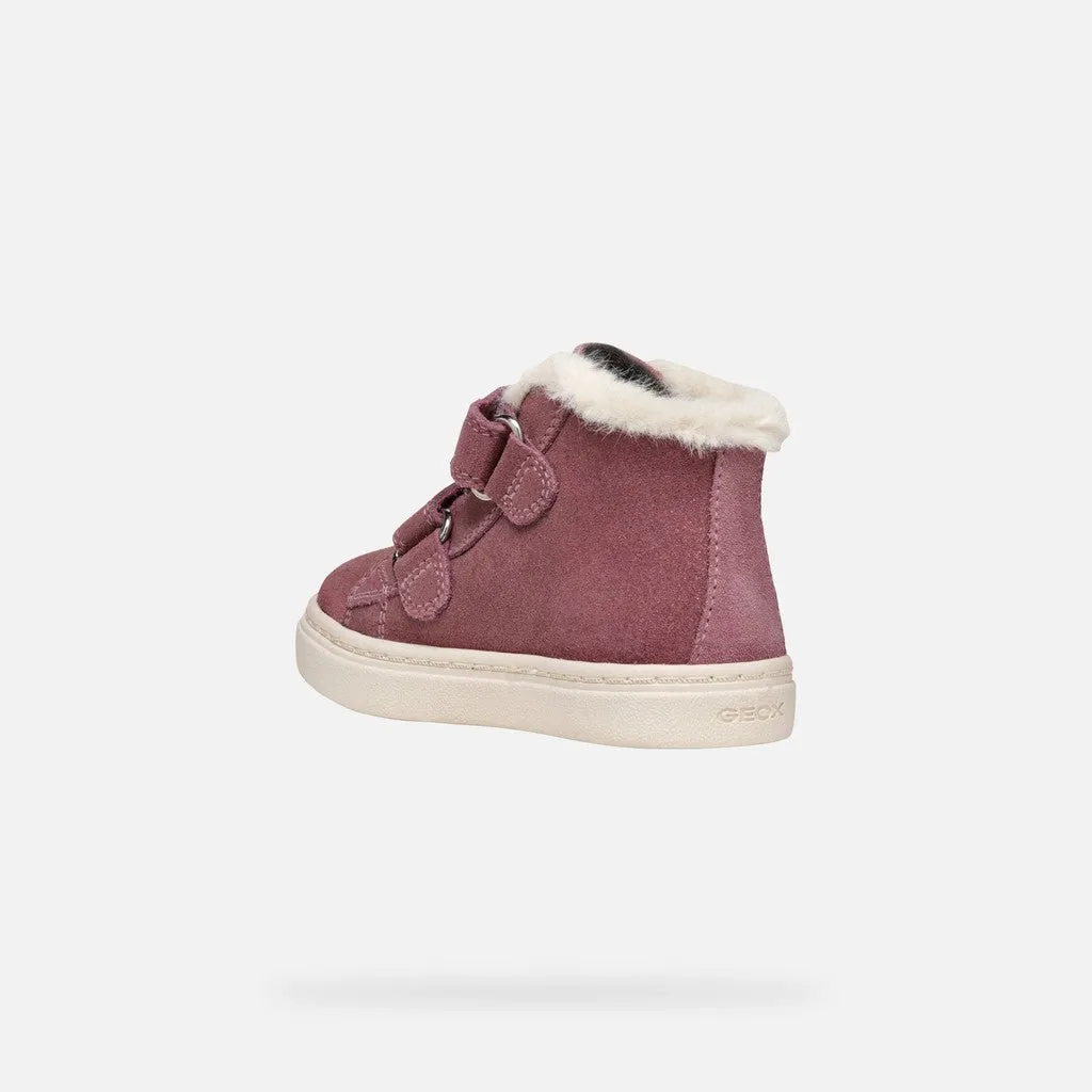 Geox: Suede Wool Lined Boot - Rose