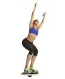 GoFit Wobble Board Wood Height Adjustable