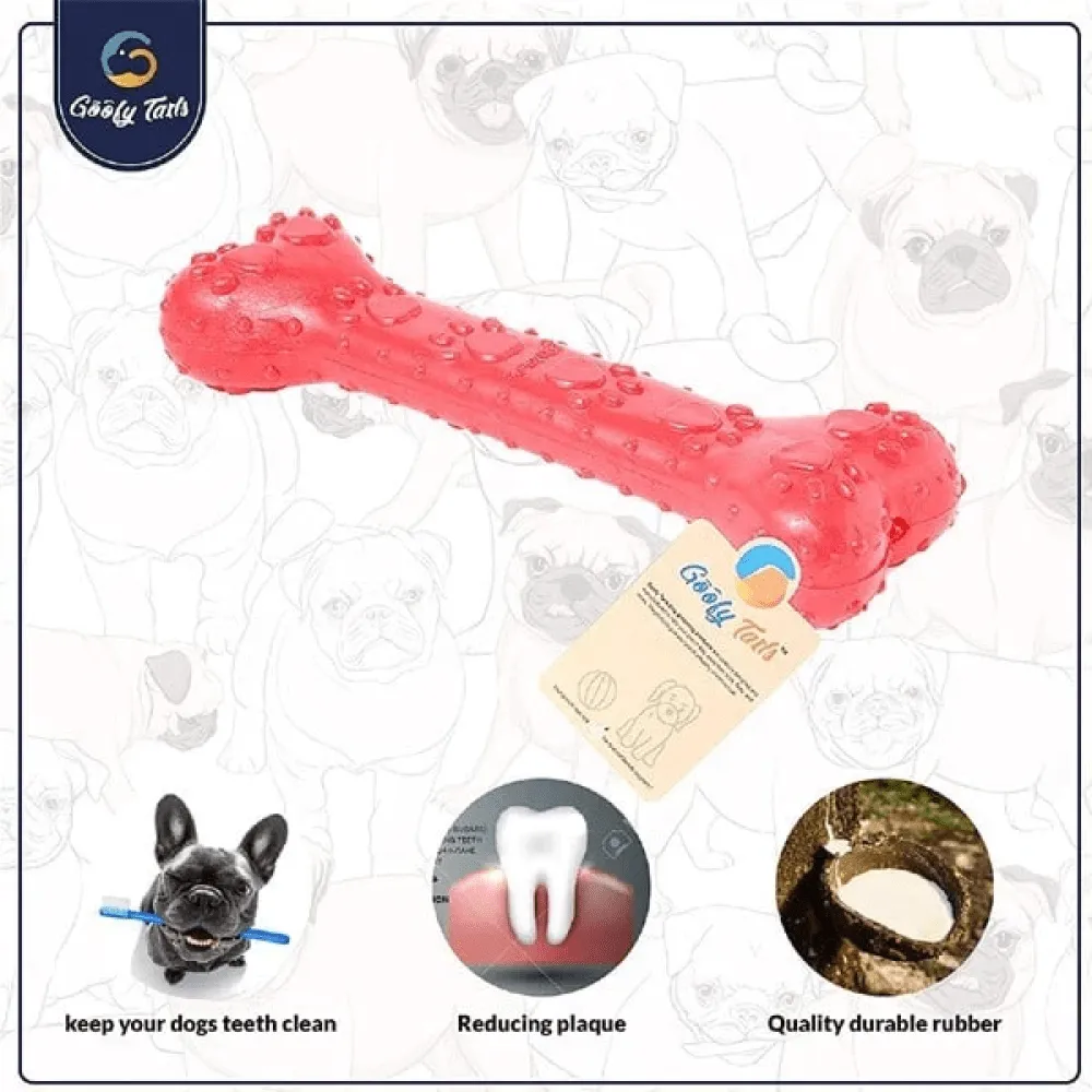 Goofy Tails Super Dog Spike   Hole   Bone Medium Toy for Dogs (Pack of 3)