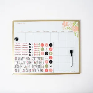 Happy Florals Dry Erase Board