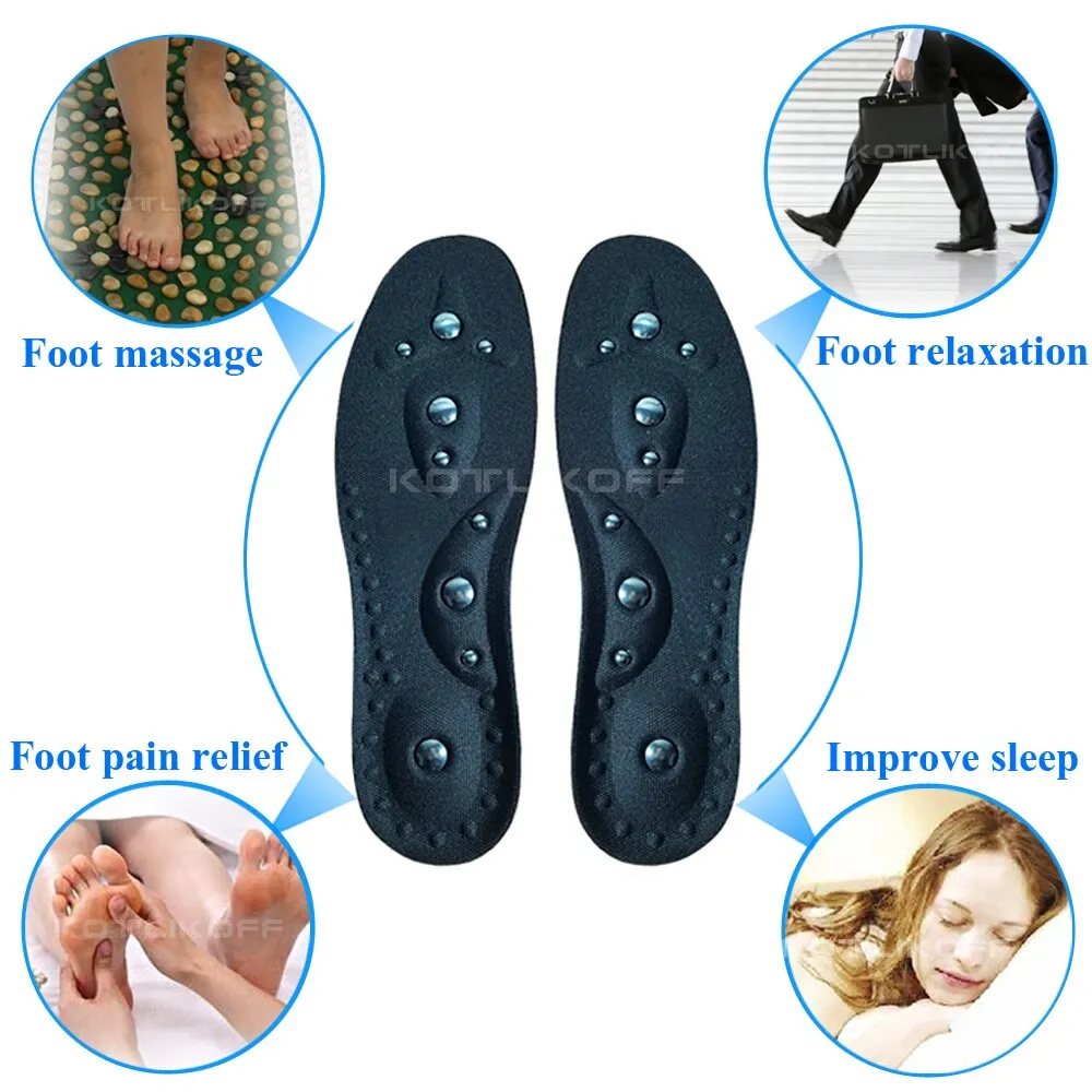 High quality Magnetic Therapy Magnet Massage Insoles Men/ Women Therapy Acupuncture Insoles Magnetic Slimming Massaging Insert