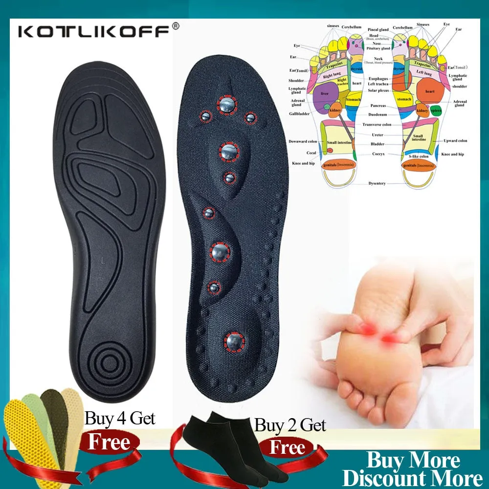 High quality Magnetic Therapy Magnet Massage Insoles Men/ Women Therapy Acupuncture Insoles Magnetic Slimming Massaging Insert