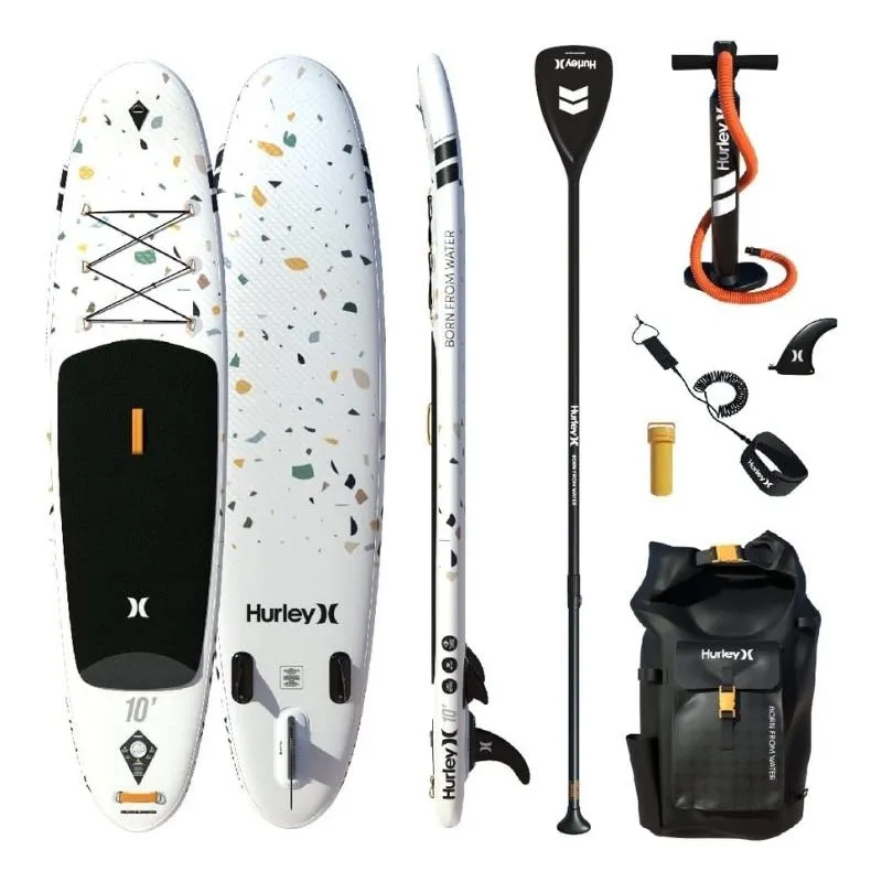 Hurley 10' Advantage Inflatable Paddle Board SUP - Terrazzo