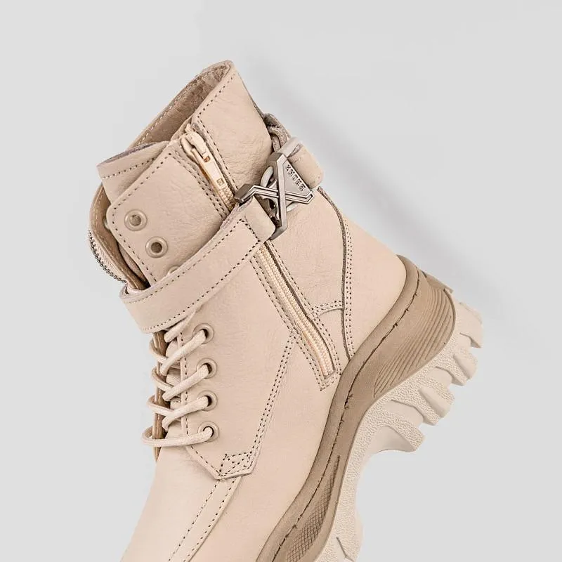 Jaxstar Hiking Mid Cut Camel Sneakers