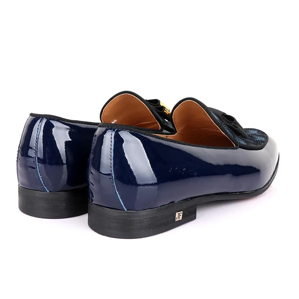 John Foster Glossy Blue Leather Shoe