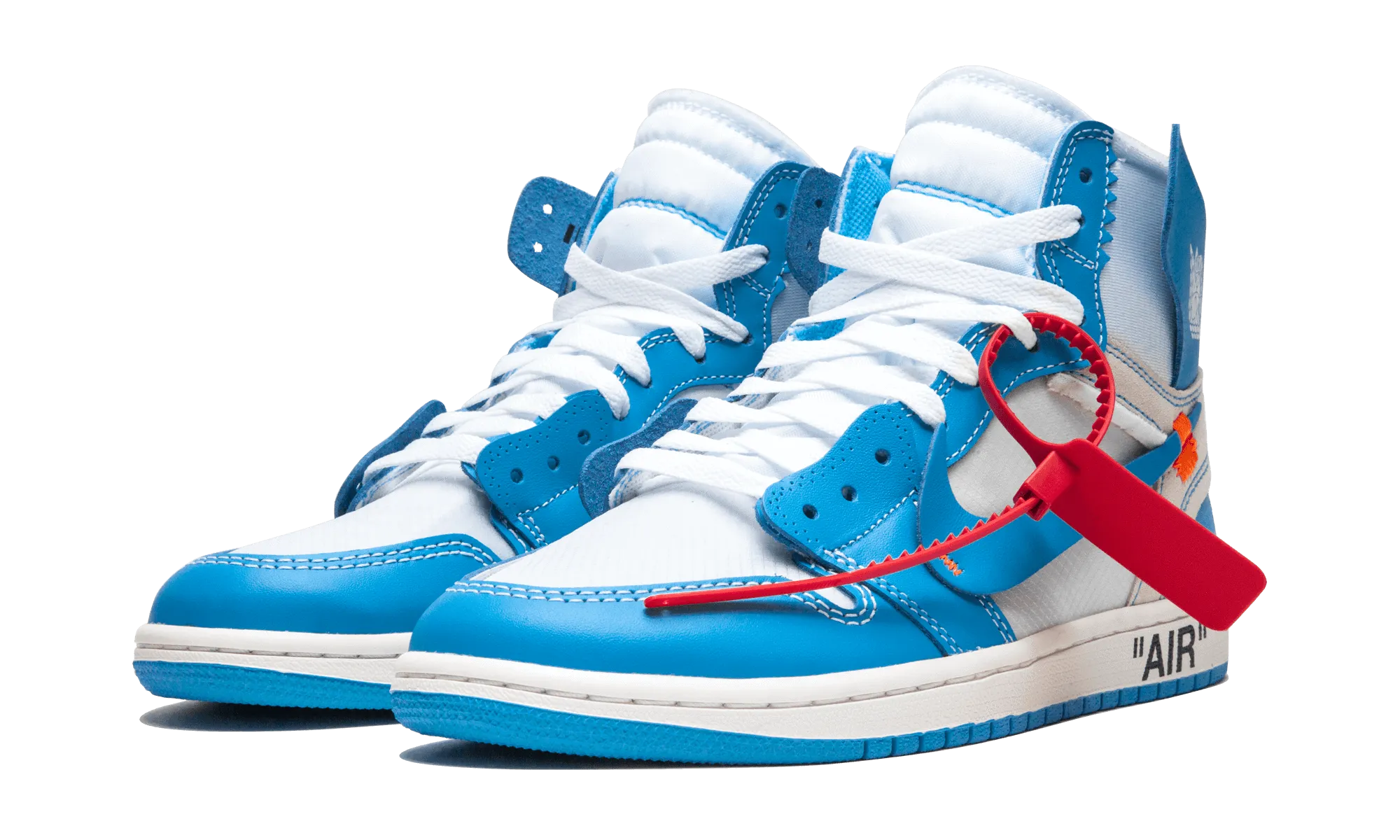 JORDAN 1 HIGH OFF WHITE UNIVERSITY BLUE