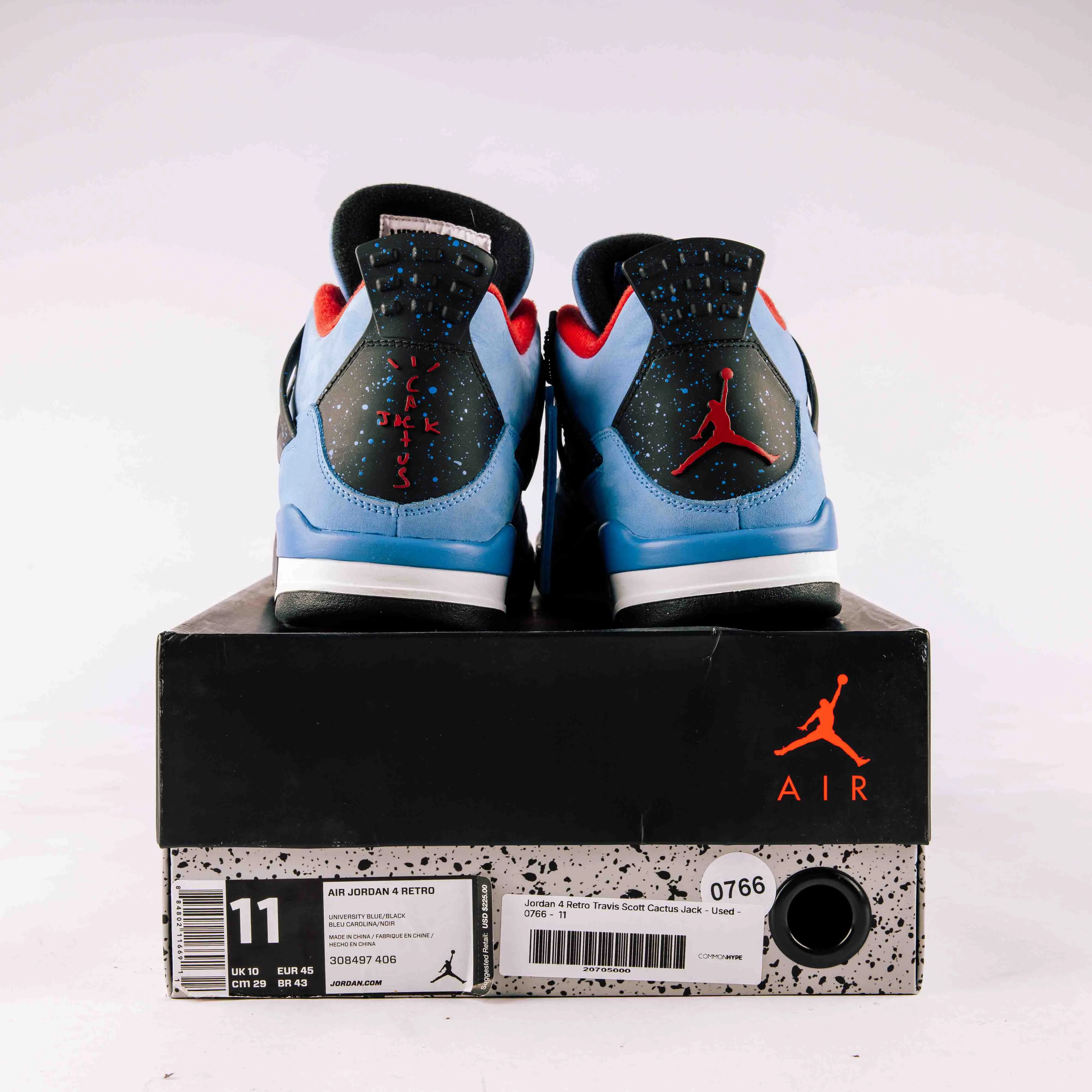 Jordan 4 Retro Travis Scott Cactus Jack - Used - 0766