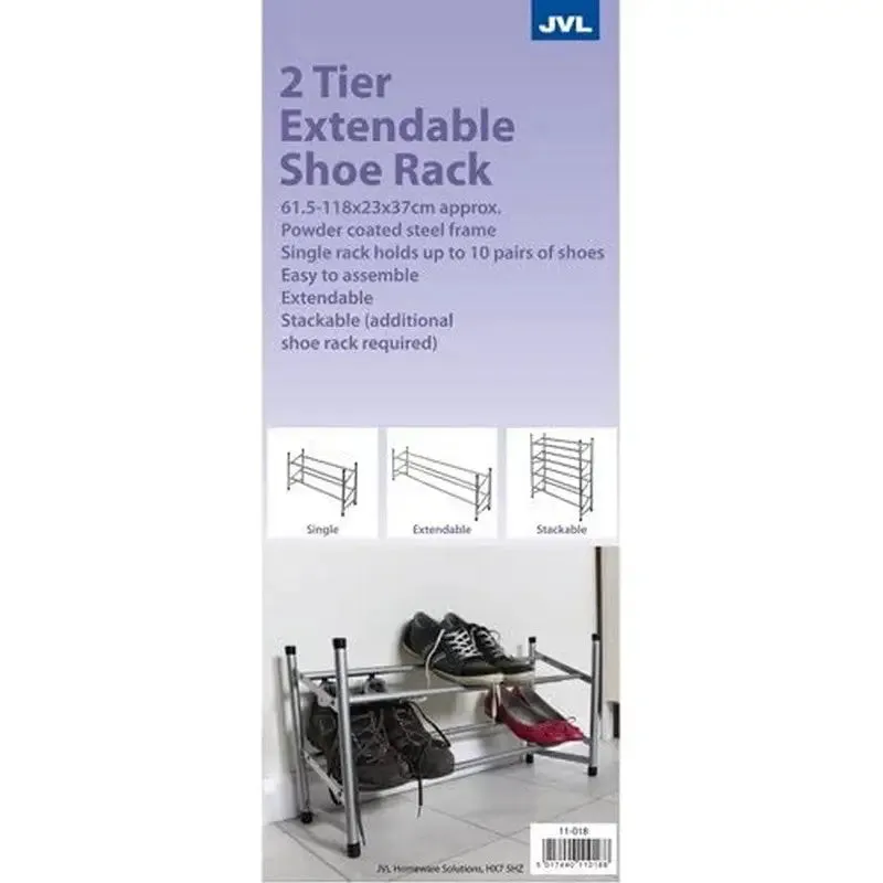 JVL 4 Tier Shoe Rack - 2 & 4 Tier Available