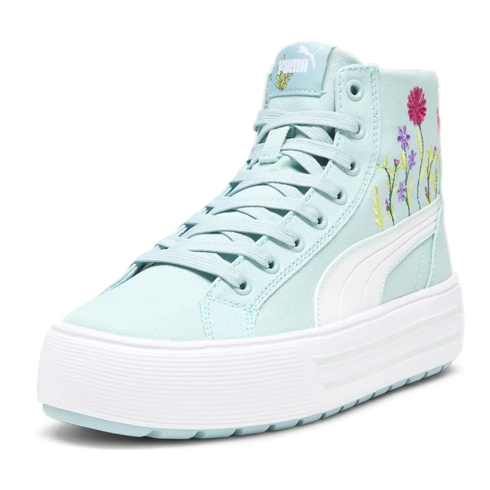 Kaia 2.0 Mid Floral Platform High Top Sneakers