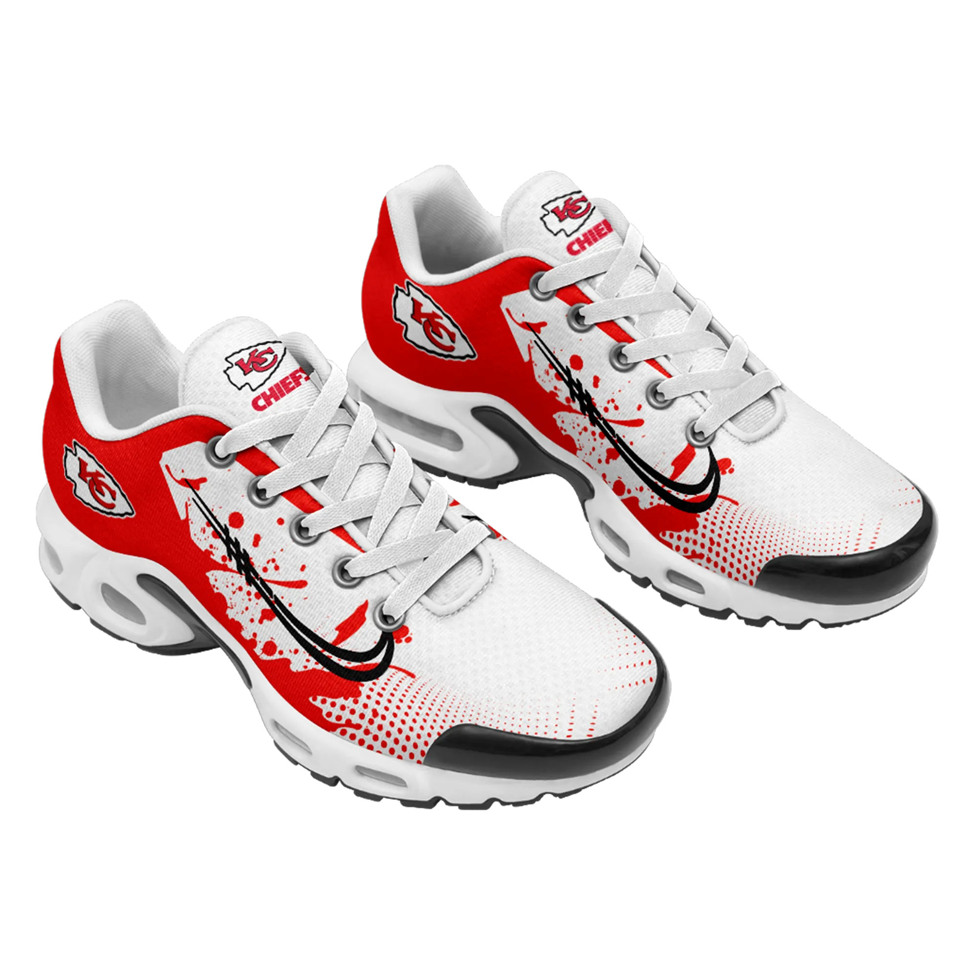 Kansas City Chiefs- Fashion Men/Women Sports Shoes Sports Wear Shoes NFL Game Comfortable and Breathable