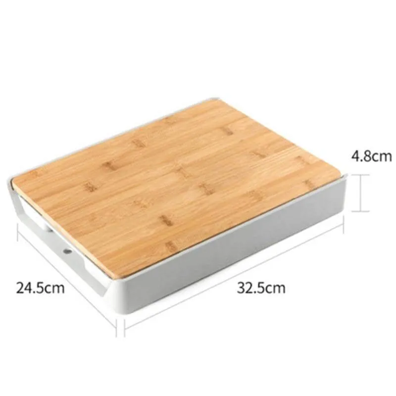 Kitchen Cutting Board with Detachable Storage Drawer