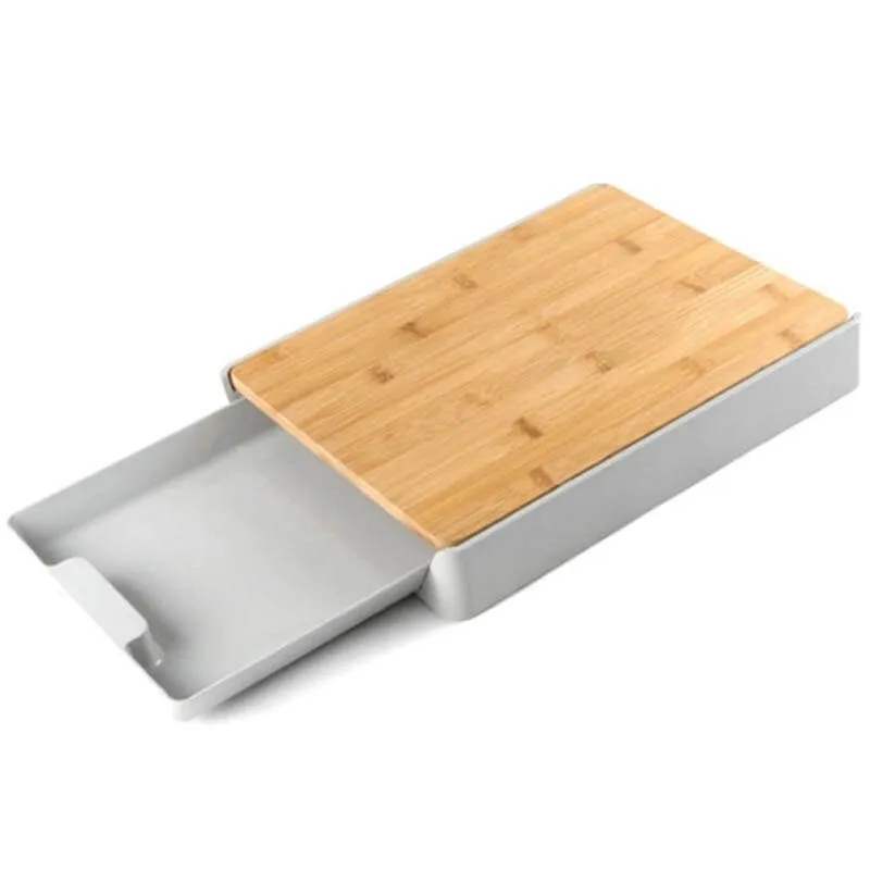 Kitchen Cutting Board with Detachable Storage Drawer