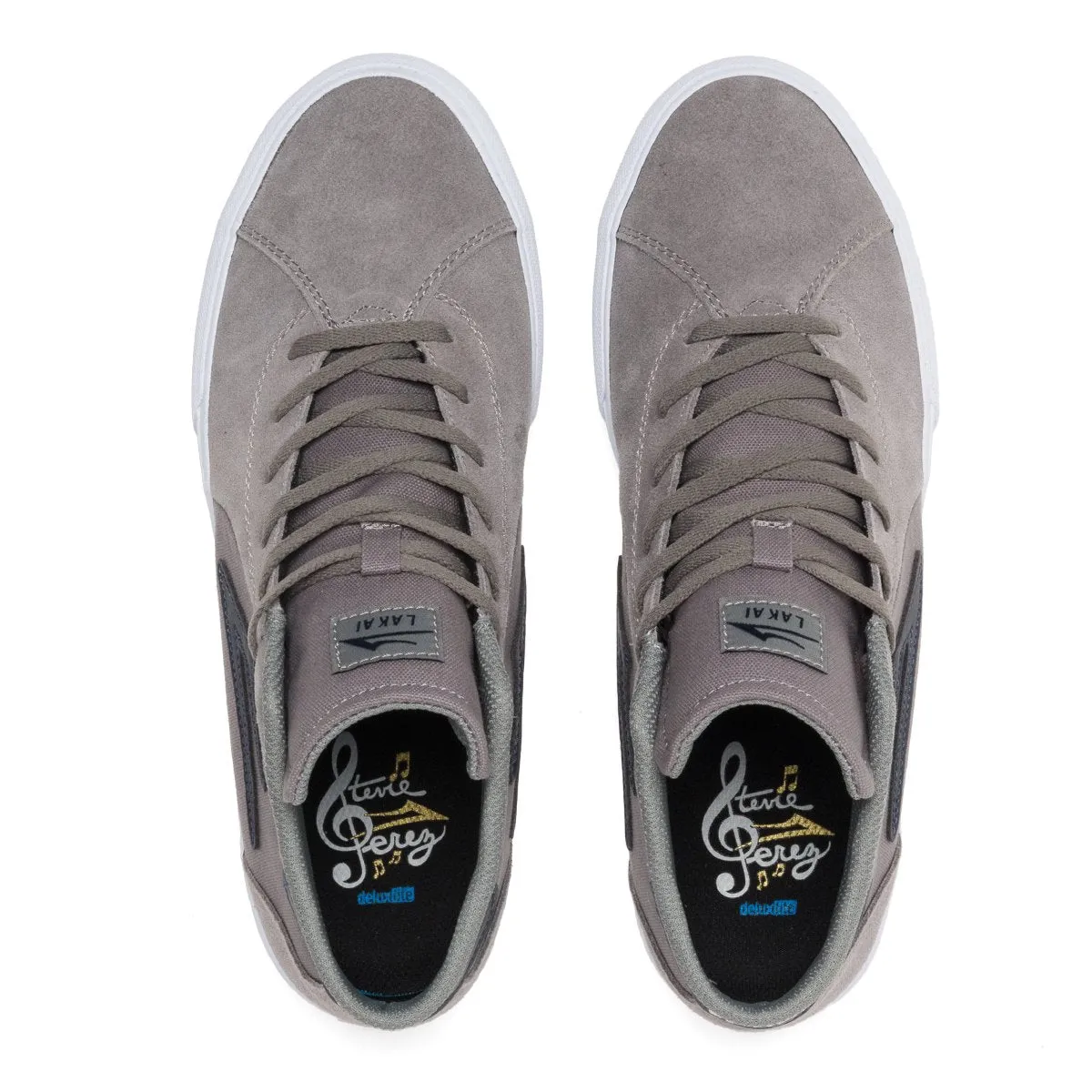 LAKAI FLACO II MID GREY/NAVY SUEDE 11.5