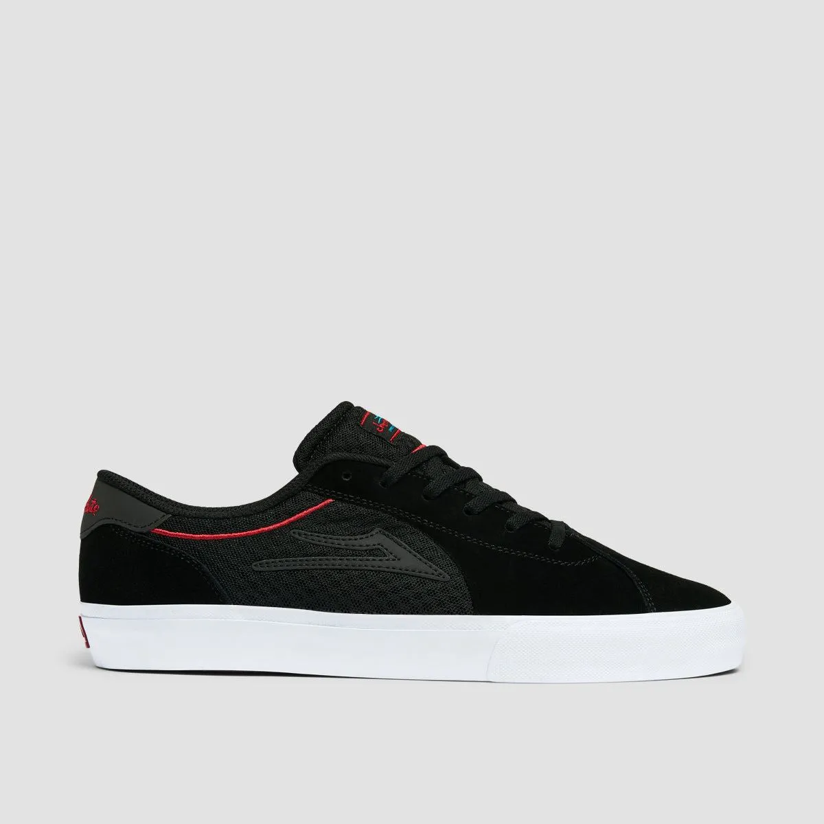 Lakai Flaco II Shoes - Black/Red Suede