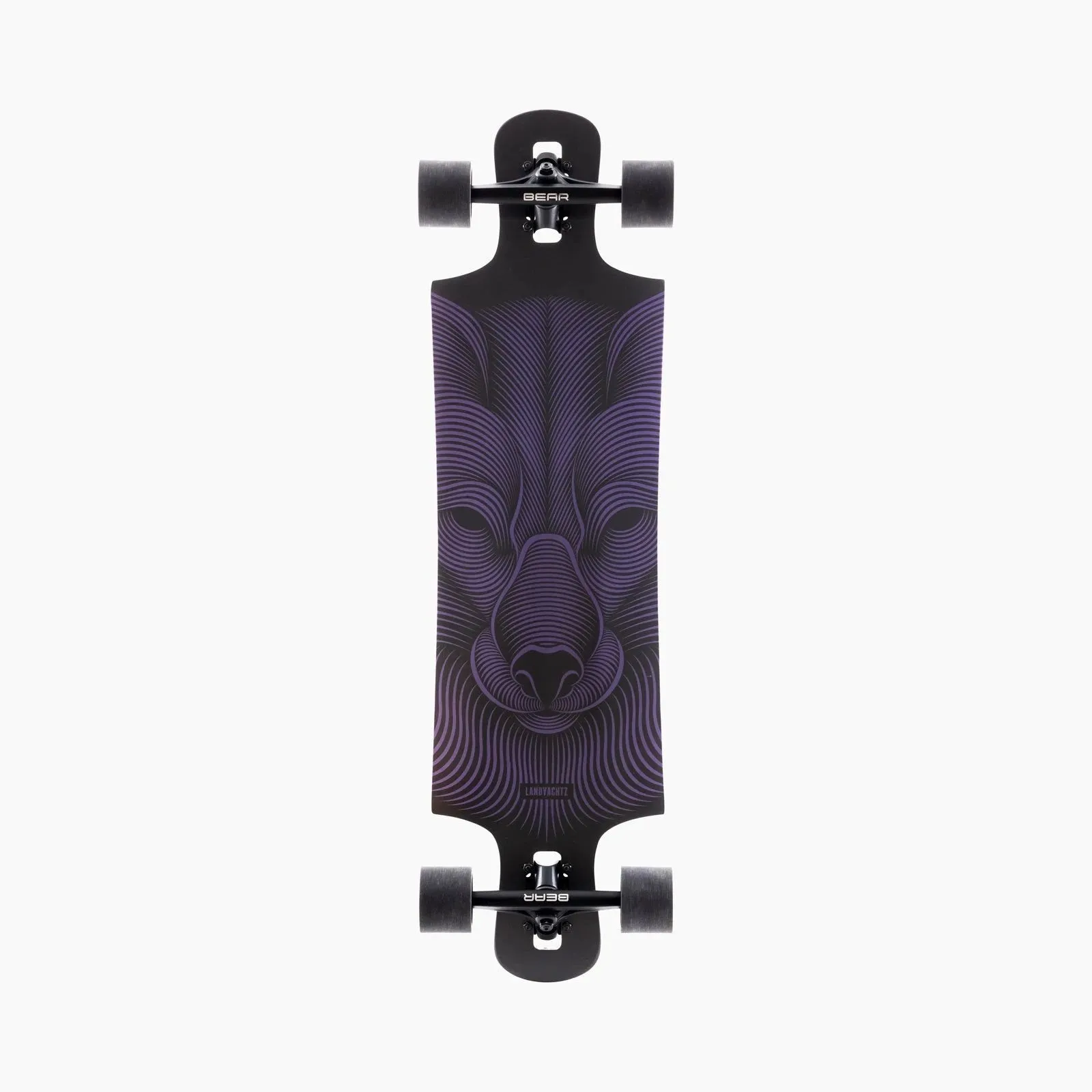 Landyachtz Drop Hammer Night Fox Longboard Complete - Black