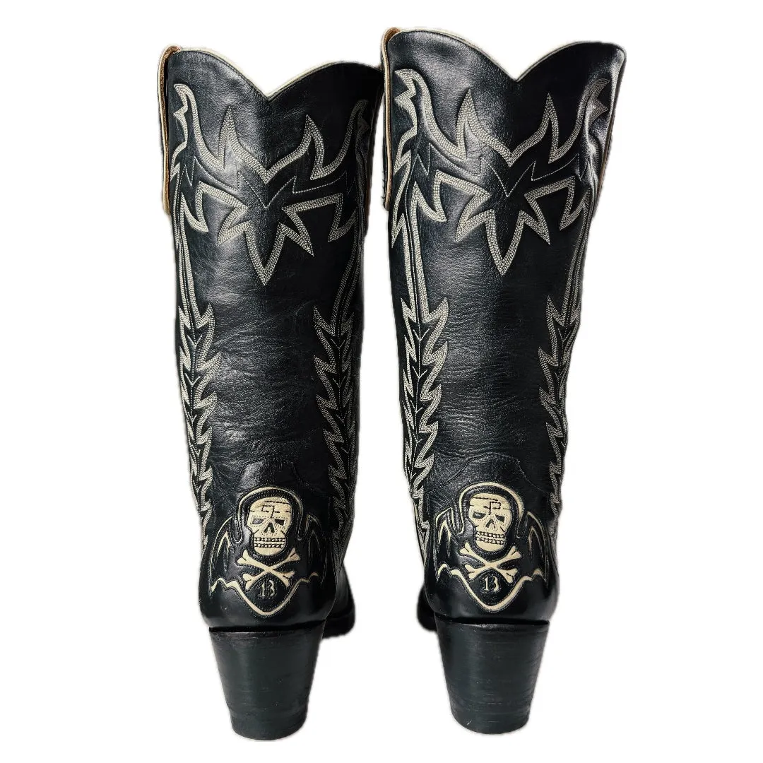 LIBERTY BOOT CO. Killaz Skull Crossbones Womens Cowboy Boots