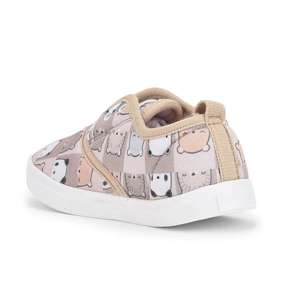 Lucy & Luke (Beige) Casual Lacing Shoes For Kids Mint-3 By Liberty