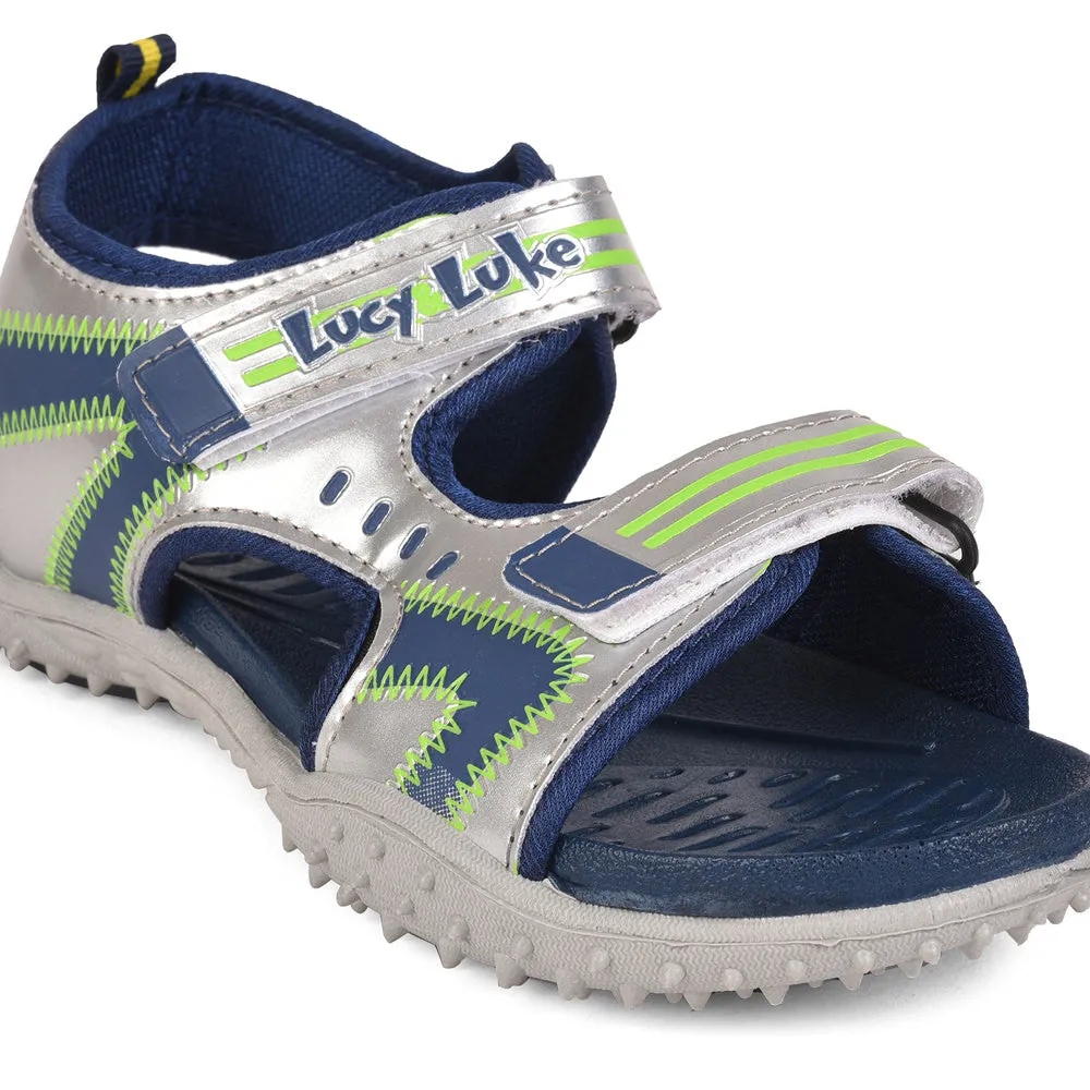 Lucy & Luke (Navy Blue) Casual Sandal For Kids RICO-15 By Liberty