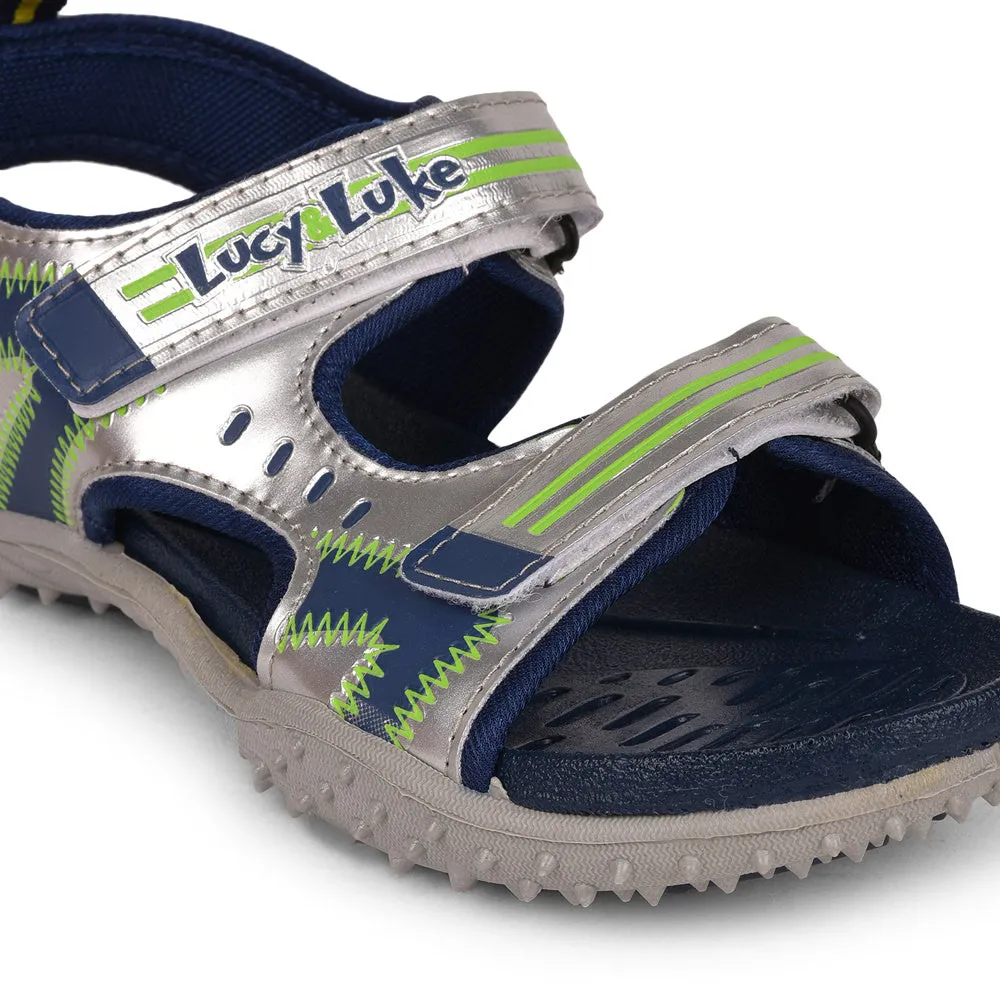 Lucy & Luke (Navy Blue) Casual Sandal For Kids RICO-15 By Liberty