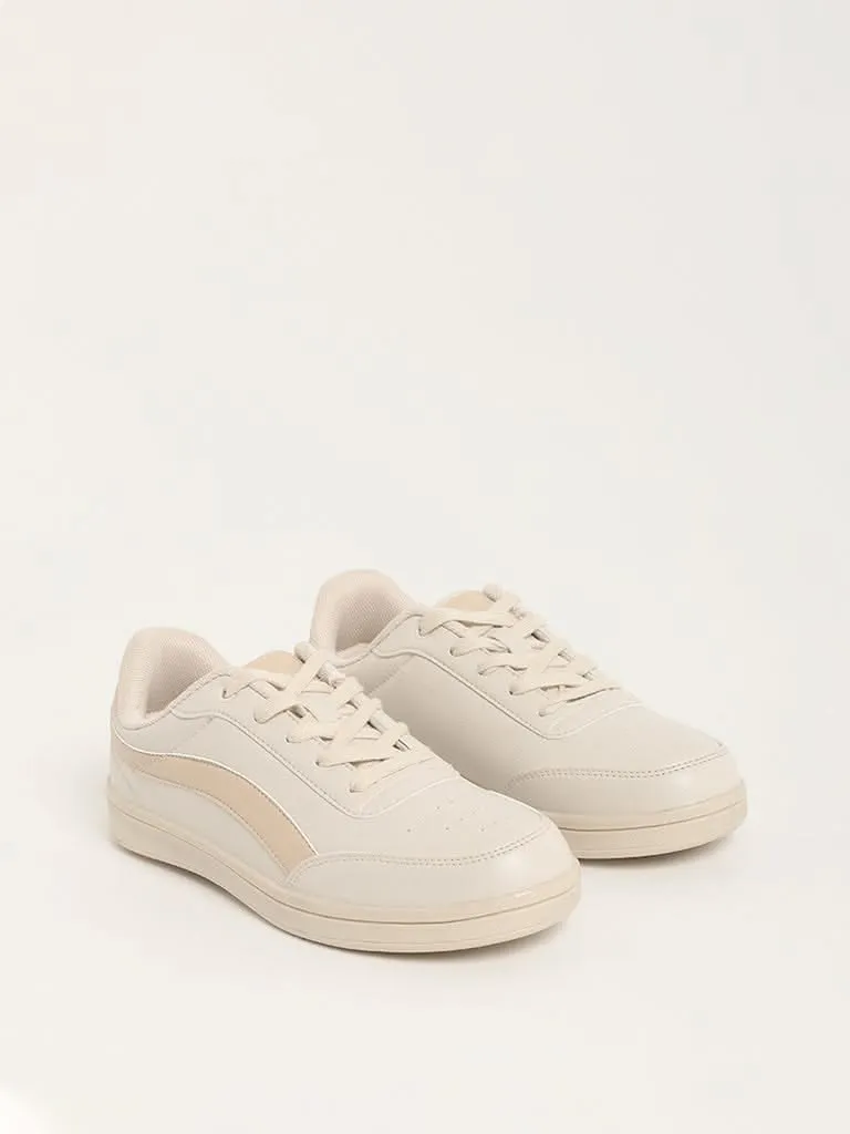 LUNA BLU Beige Trainer Sneakers