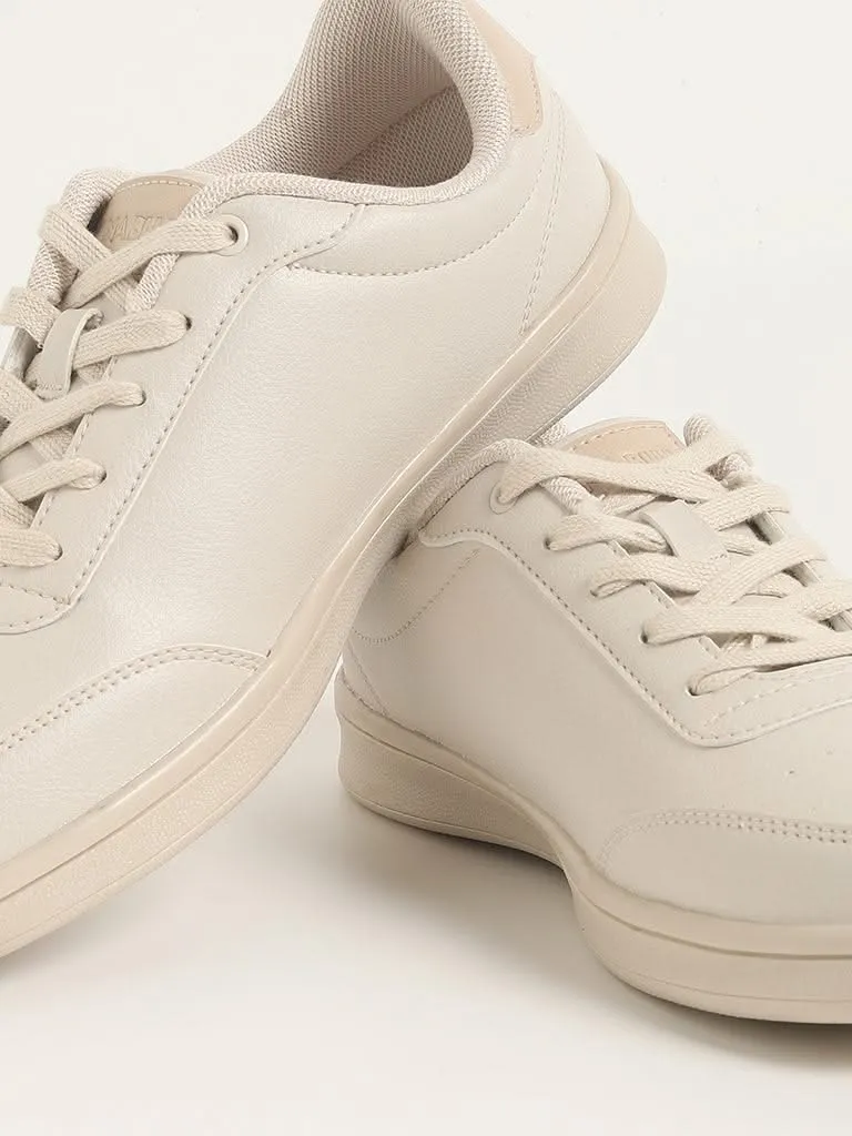 LUNA BLU Beige Trainer Sneakers