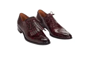 Mauri - 1078 "Bligny" Hand-Painted Burgundy Dress Shoe