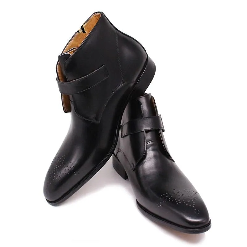 MedallionLux Exotic Leather Formal Boots