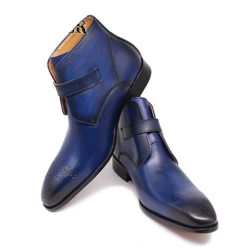 MedallionLux Exotic Leather Formal Boots