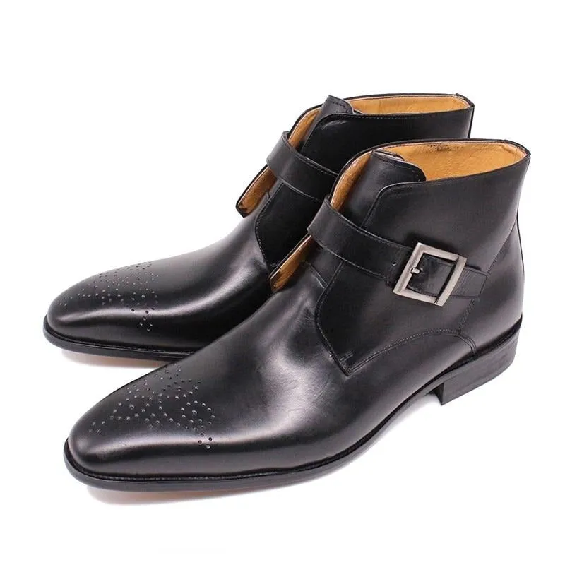 MedallionLux Exotic Leather Formal Boots