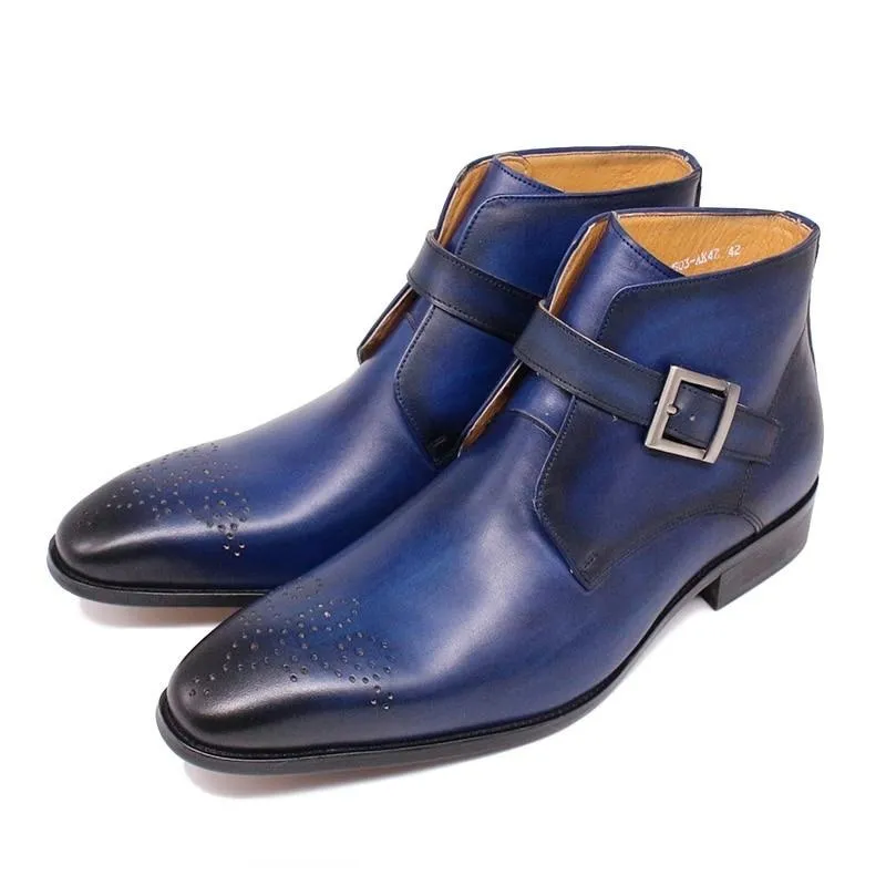 MedallionLux Exotic Leather Formal Boots