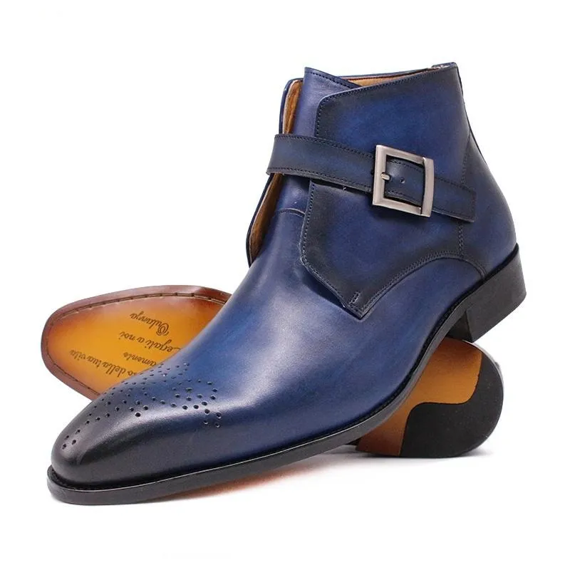 MedallionLux Exotic Leather Formal Boots