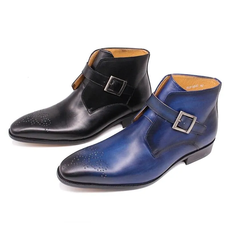 MedallionLux Exotic Leather Formal Boots