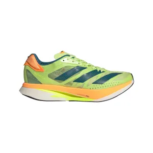 Men's adidas Adizero Adios Pro 2 Pulse, Lime/Real Teal/Flash Orange, 10.5 D Medium