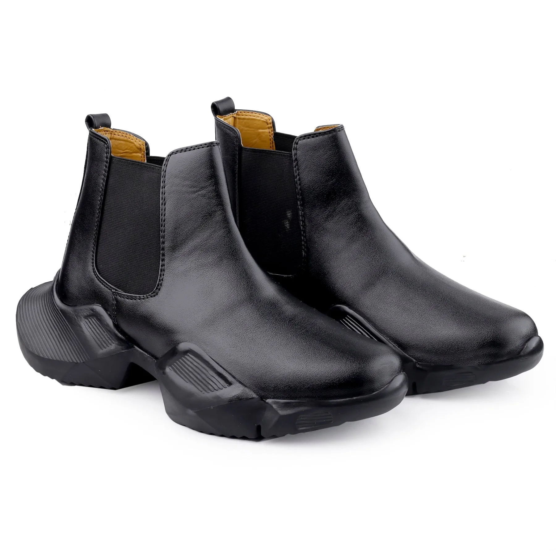 Men's Vegan Leather Casual Boots for All Seasons