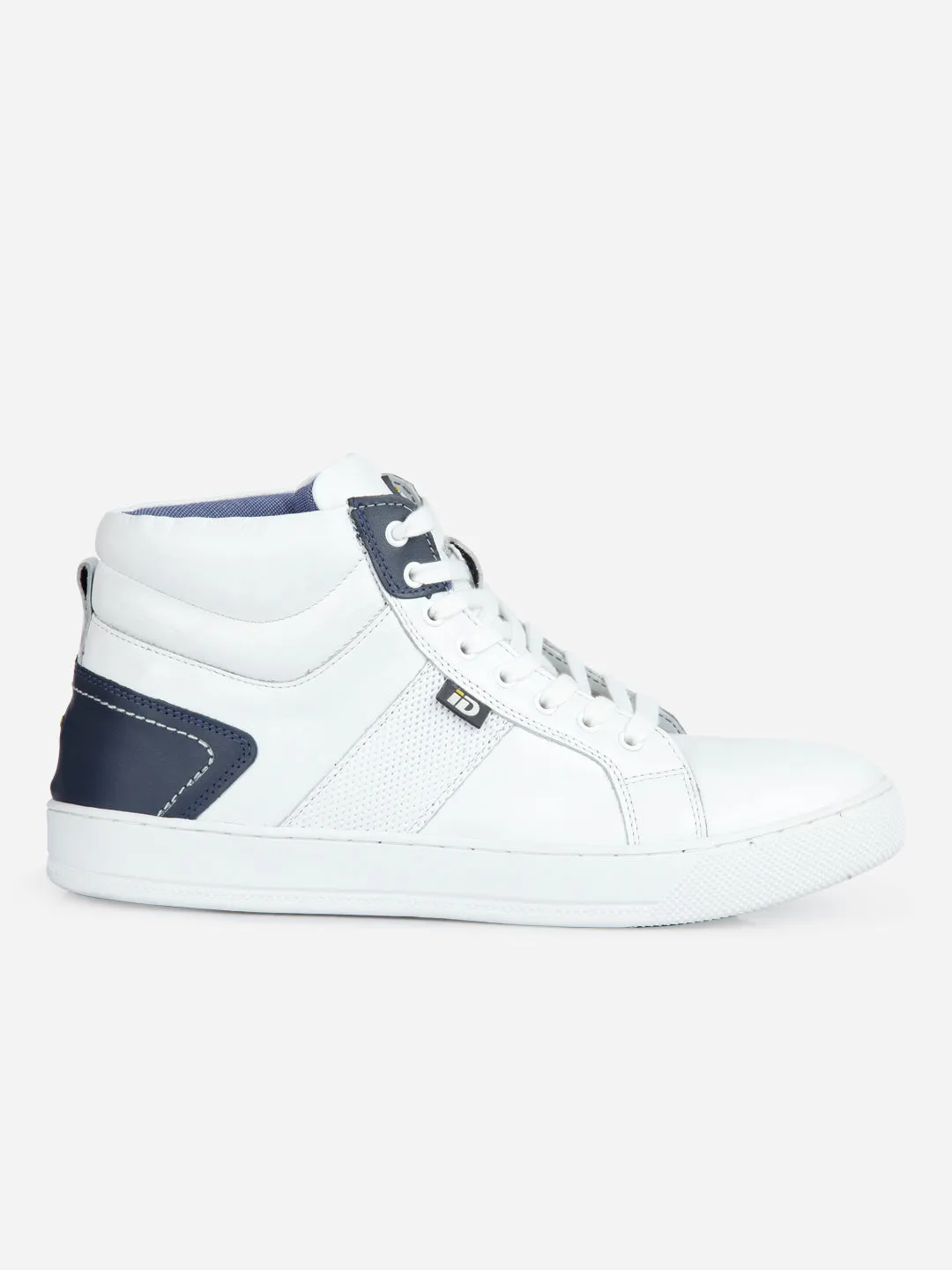 Men's White Ankle Top Lace Up Sneaker (ID3053)