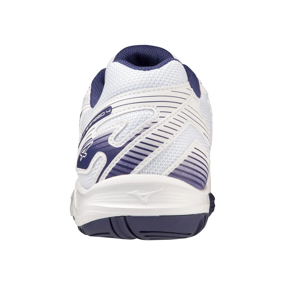 Mizuno Cyclone Speed 4 Unisex | White/blue Ribbon