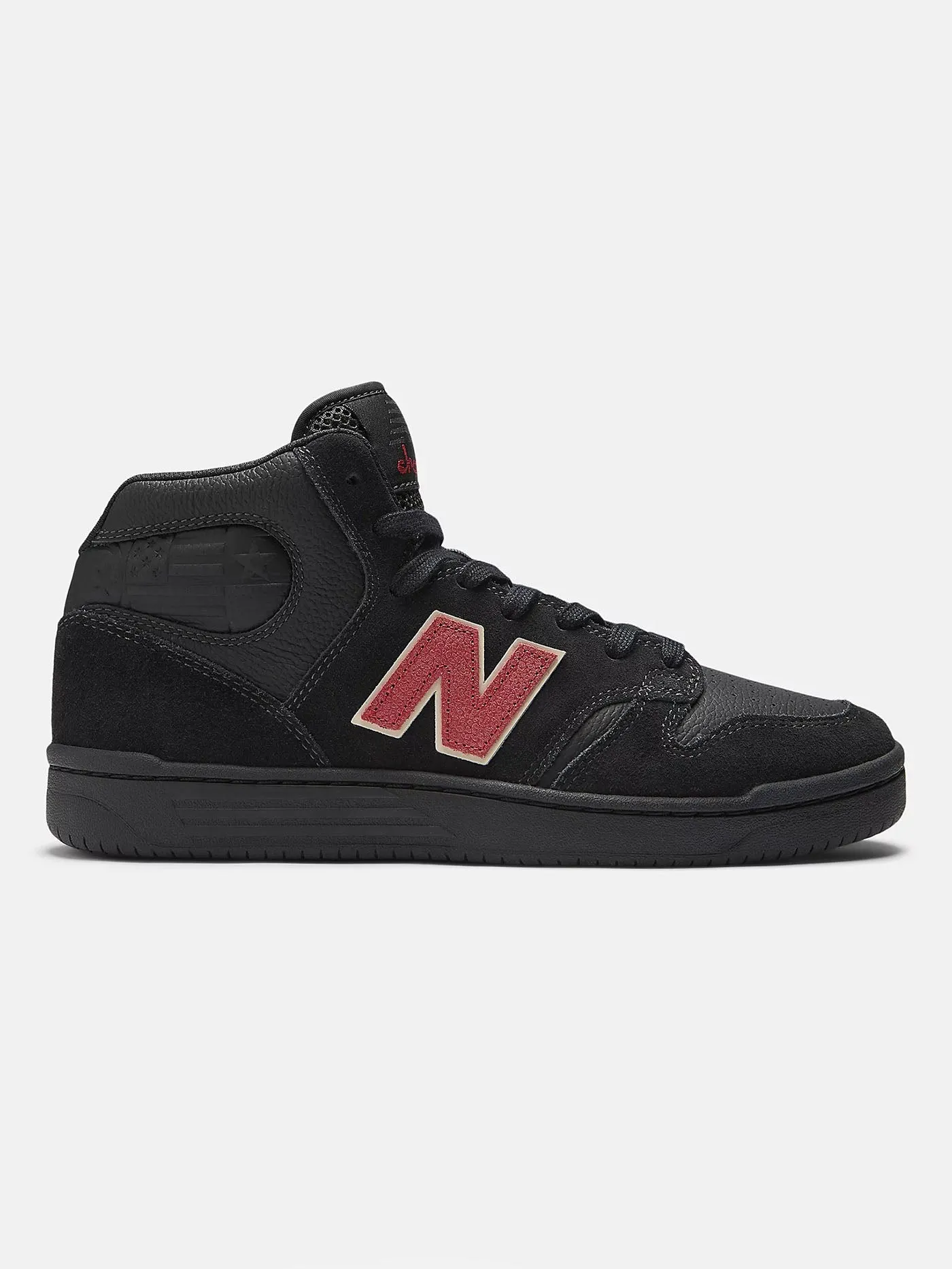 New Balance x Chocolate Numeric 480 High Black/Red Shoes