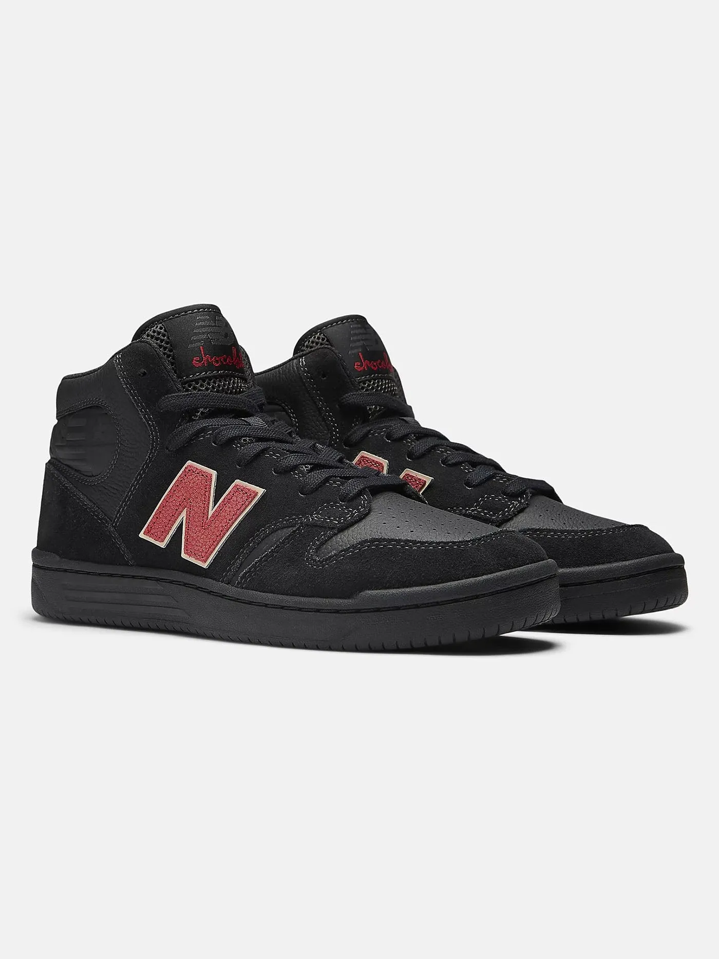 New Balance x Chocolate Numeric 480 High Black/Red Shoes