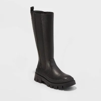 New - Women's Corene Tall Boots - A New Day Black 5.5